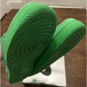 Green off white Nike Air Force 1